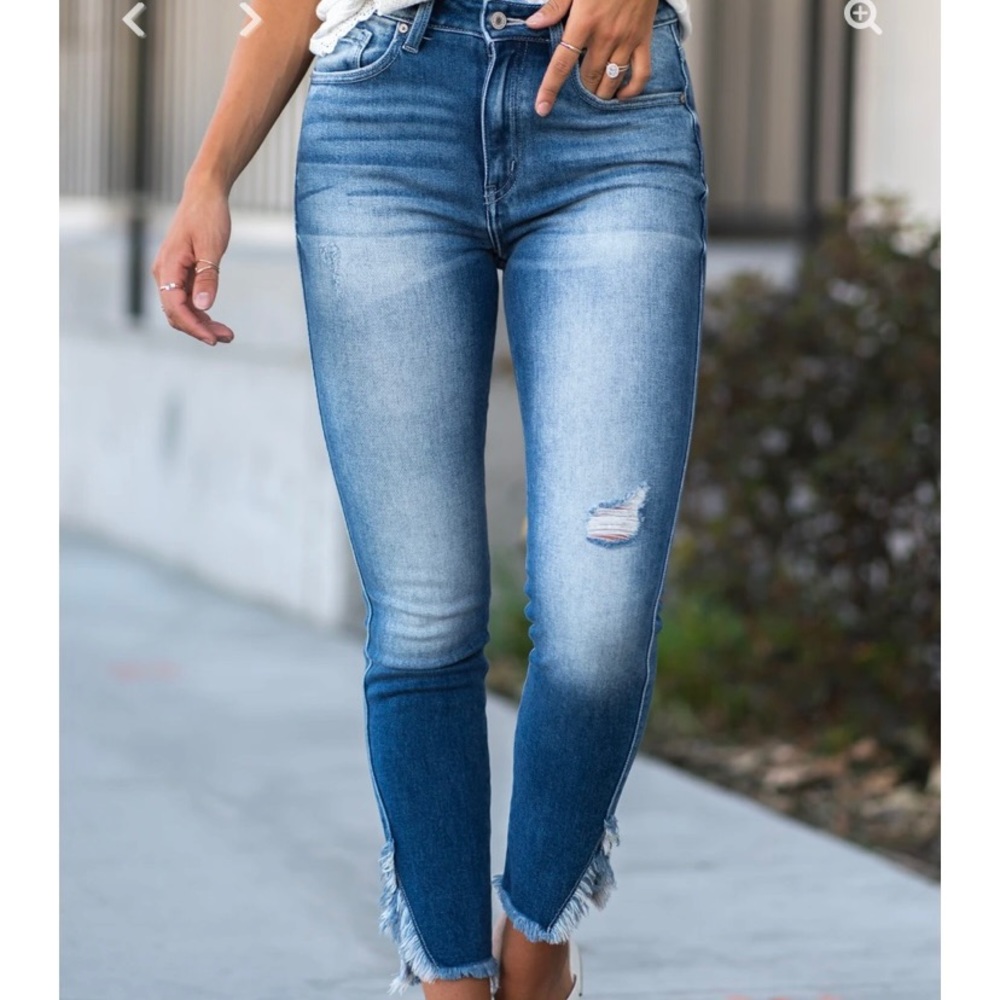 KamCan high rise denim capris size 13